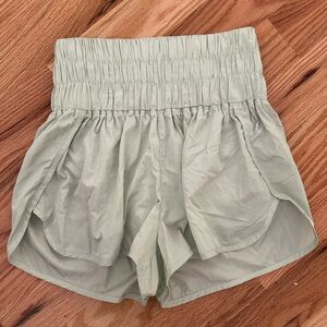 light lime green free people movement shorts